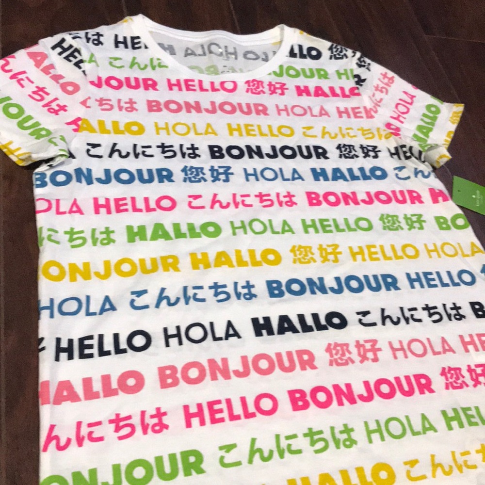 NWT Kate Spade Hello Tee - Picture 3 of 4